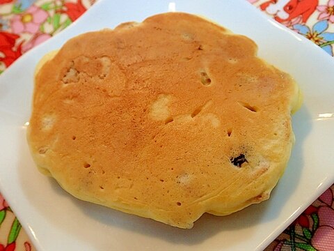 玄米フレークとブルーベリーのホットケーキ♬